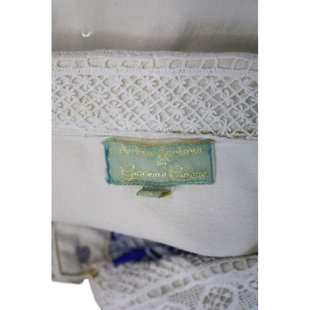 Antica Sartoria By Giacomo Cinque Womens Beige Cotton Button Jacket Size XL - Picture 4 of 5